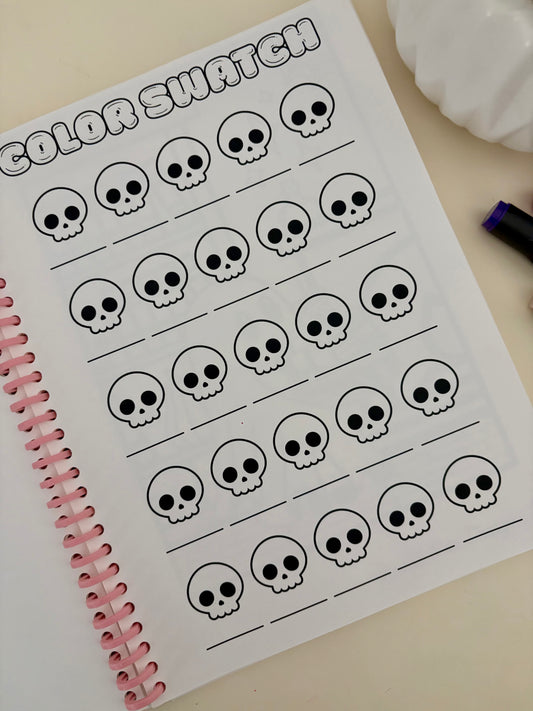 Spook & Bones 8x11 Spiral Coloring Book