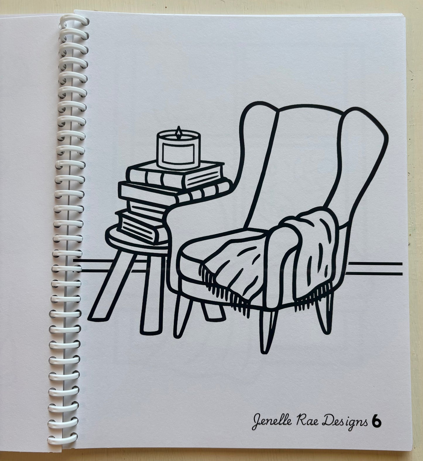 Falling Into Autumn - 8x11 Spiral Coloring Book