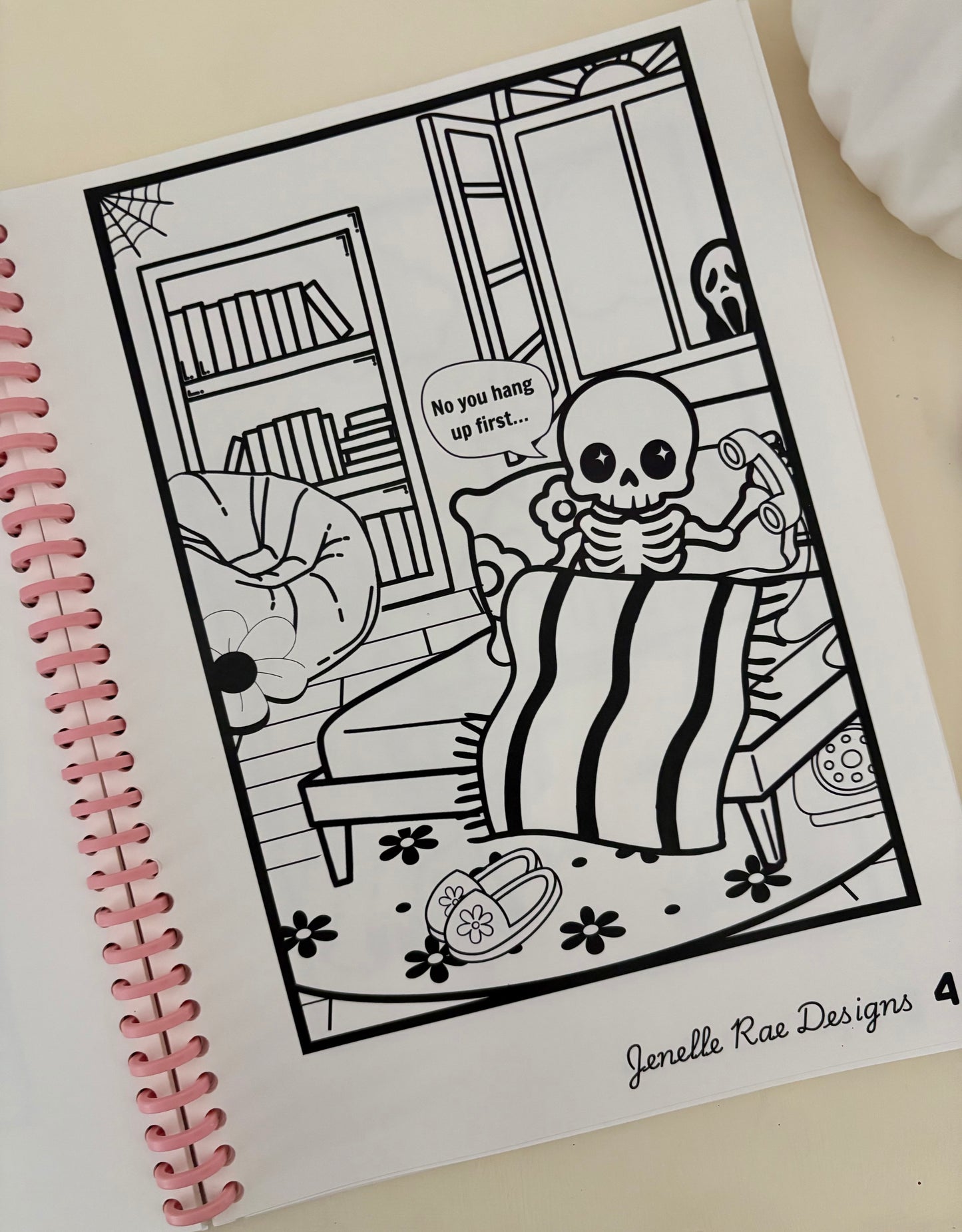 Spook & Bones 8x11 Spiral Coloring Book