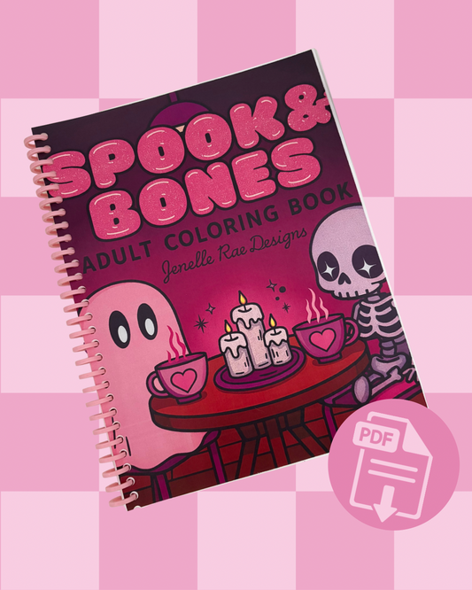 Spook & Bones Coloring Book – Digital Download